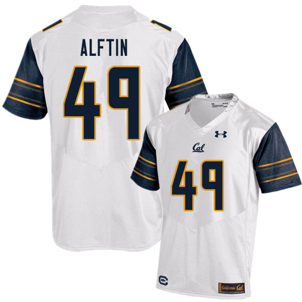 Men #49 Nick Alftin Cal Bears UA College Football Jerseys Sale-White - Click Image to Close